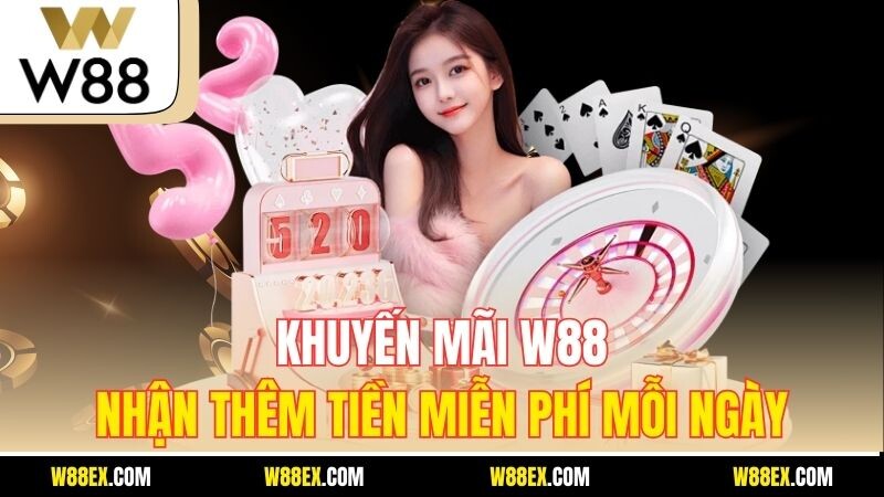 Khuyến Mãi W88 – Nhận Thêm Tiền Miễn Phí Mỗi Ngày